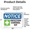 Signmission Infection Control Kit Sign With Symbol, 10 in W x Rectangle, Vinyl Decal OS-2PACK-NS-D-710-L-13698 - alternate 5